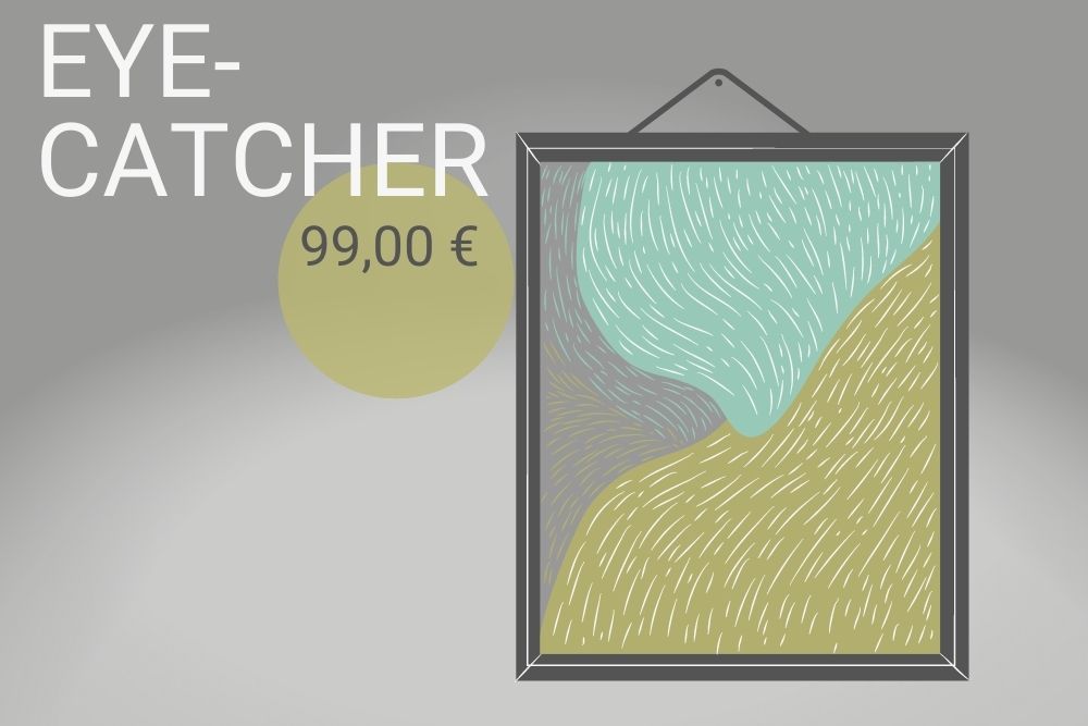 Grafik für mein Angebot Einrichtungsberatung Eyecatcher. Sinnbildlich dafür ist ein Bild dargestellt.