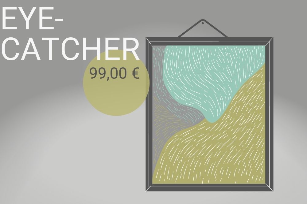 Grafik für mein Angebot Einrichtungsberatung Eyecatcher. Sinnbildlich dafür ist ein Bild dargestellt.